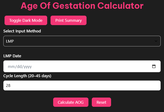 AOG Calculator